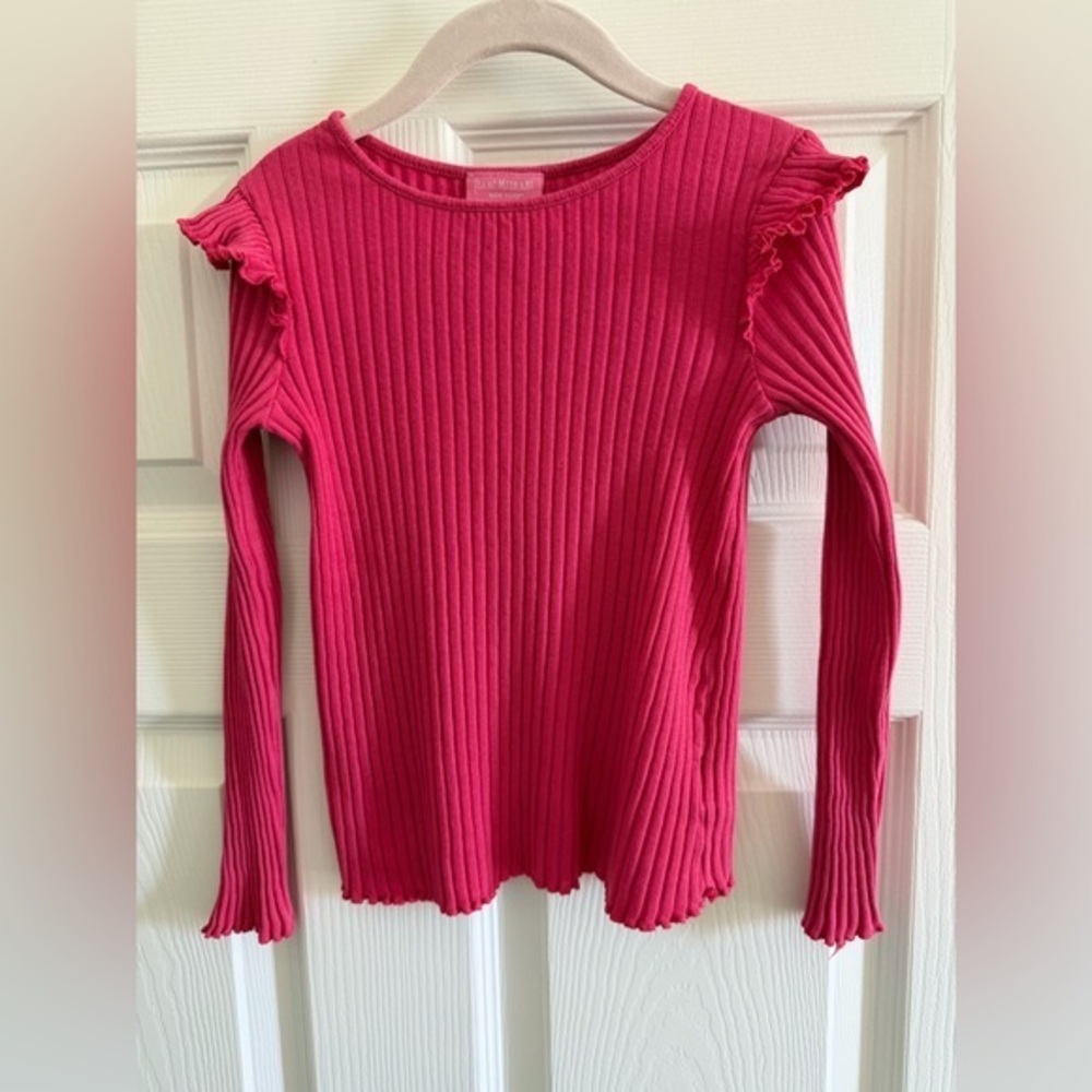 Isaac Mizrahi Girl’s Fuchsia Ribbed Top
